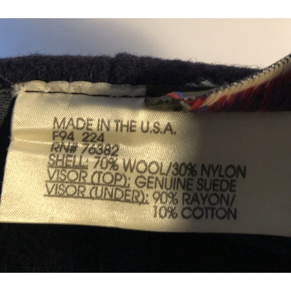 Vintage Timberland Wool Suede Leather Cap Hat Made In USA Outdoor  Weathergear - Picture 5 of 5